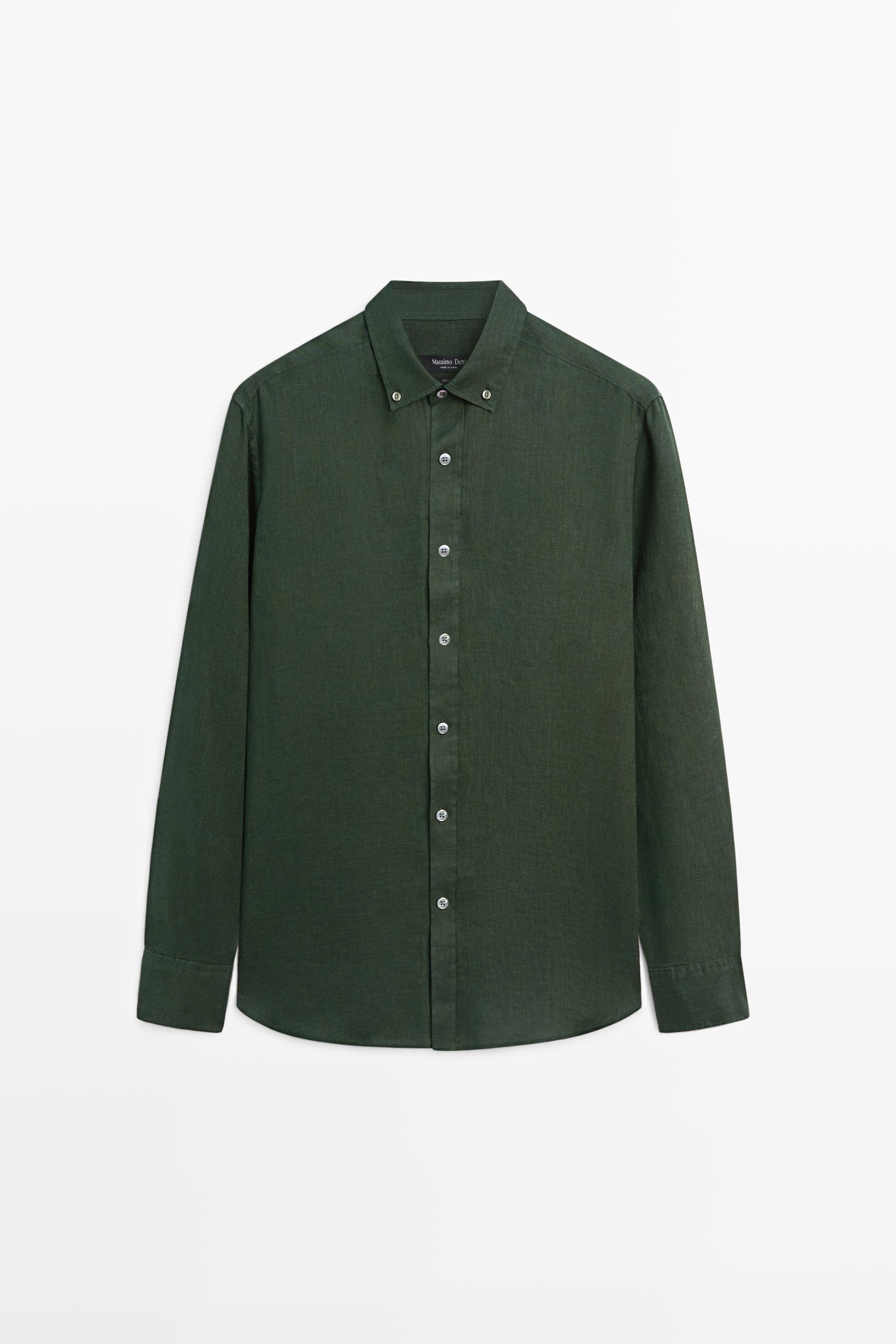 Chemise regular fit 100 % lin